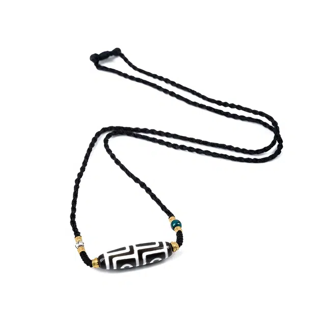 【财源广进大吉利】 玉临门 锦上添花 藏式民族风天珠手工编织绳 招财进宝佛系百搭#好运 玛瑙 项链 男女同款情侣款