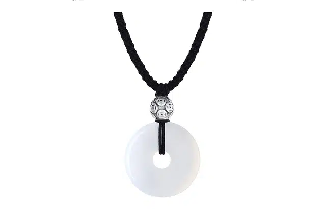 恋朵 新中式国潮 招财铜钱平安扣 玉髓 玉石项链 男女同款情侣款