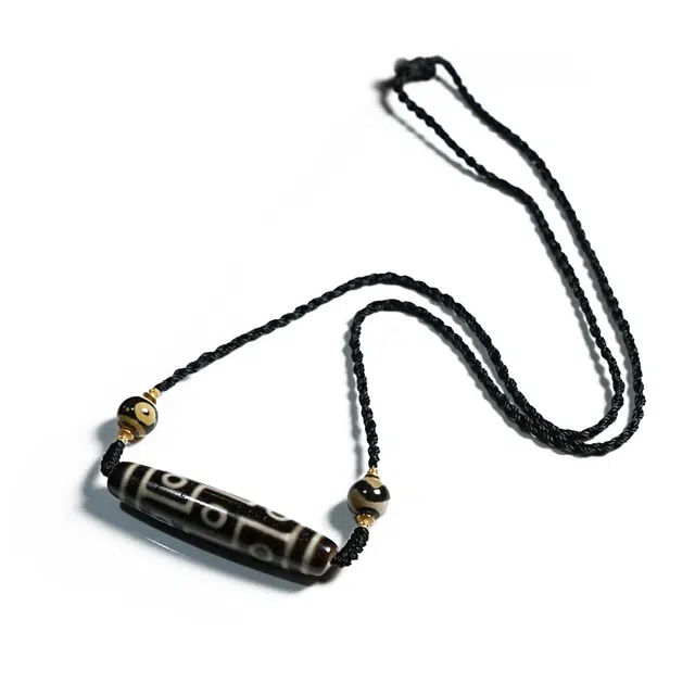 【顺风顺水顺财神】 玉临门 平安喜乐 好运相伴 藏式风格 九眼玛瑙珠珠项链 时尚复古文玩首饰#好运 玛瑙 玉石项链 男女同款情侣款