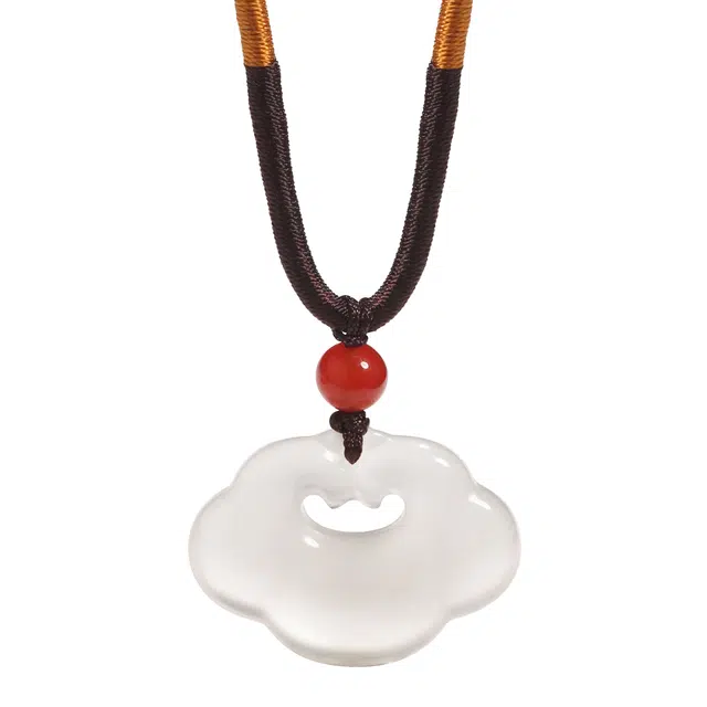 【温润如玉】 帝苏行 如意平安锁 新中式国潮 吉祥如意平安顺遂 简约小众设计 玉髓 项链 女款