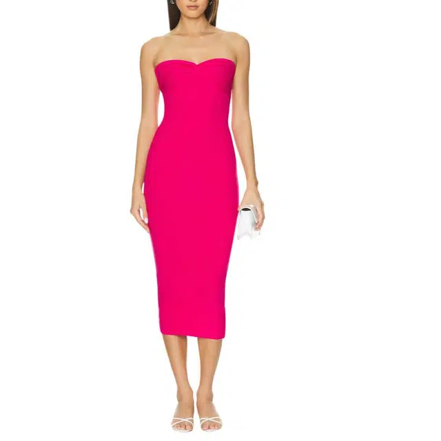 SUPERDOWN Strapless Dress Elisha