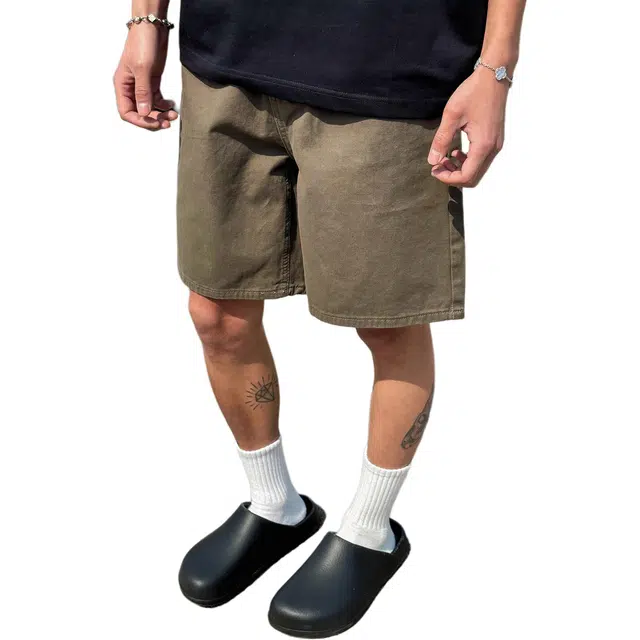 帝狼牛 美式复古机能风城市潮人夏季百搭五分裤牛仔短裤 男女同款