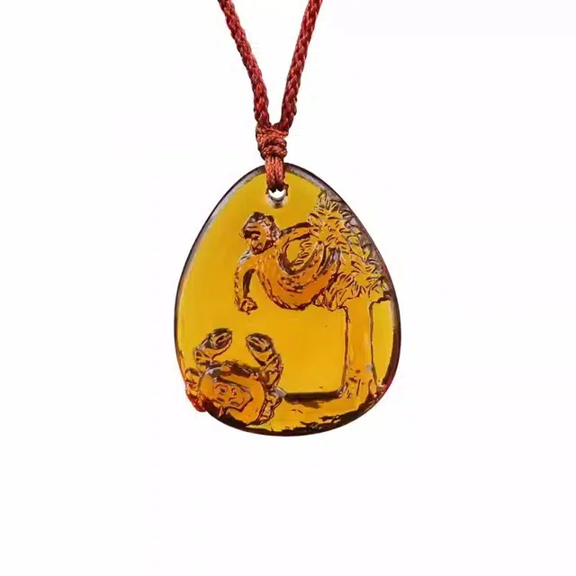 媚之吻 集雅轩宋韶光大师蛇年吉祥物 属鼠 攀桂一甲 琉璃 项链 男女同款情侣款