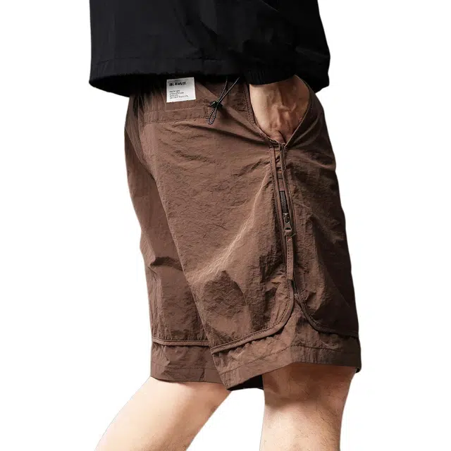 贵色 帅气个性宽松薄款运动五分中经典高街潮牌工装短裤 男女同款