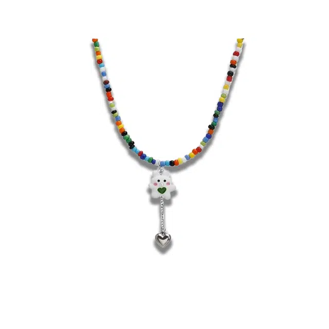 大唐国鼎 童趣彩兔小众时尚简约设计潮酷个性小众高级感森系高级感财运 好运 树脂 项链 女款