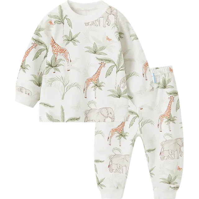 中小童 童泰 纯棉宝宝衣服家居服内衣套装