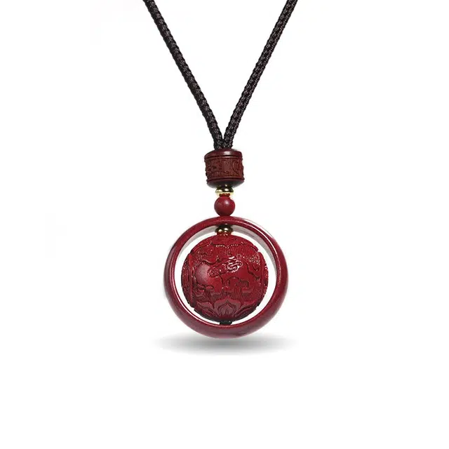 媚之吻 转运珠 时来运转 招财进宝 貔貅 再造辰砂朱砂 项链 男女同款情侣款