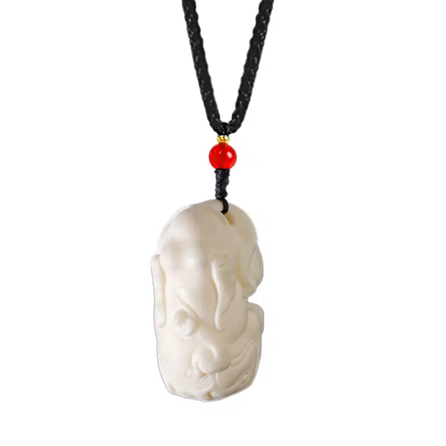 仙友 新中式国风小众设计轻奢高级感吊坠 招财纳福 好运莲莲转运国潮挂件 象牙果 项链 男女同款情侣款