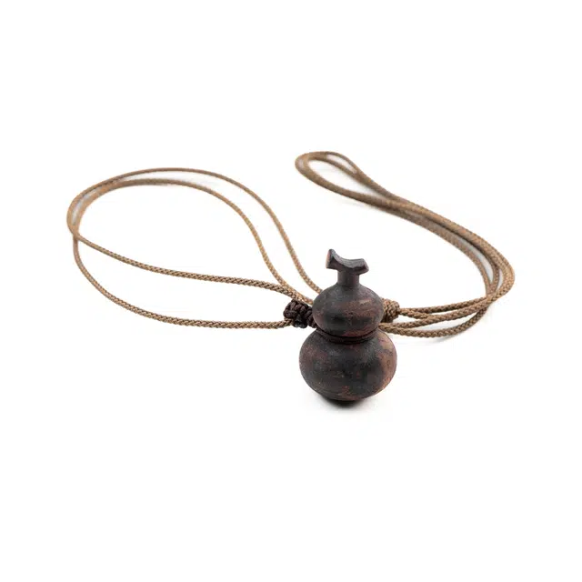 仙源 福禄 万事皆福黄油麻丝新中式百搭文玩饰品 脖挂硬绳抽绳 礼盒#好运 降真香 项链 男女同款情侣款