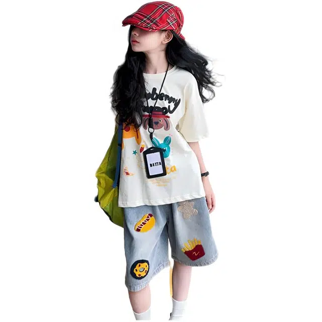 天才小熊休闲运动套装 卡通立体刺绣