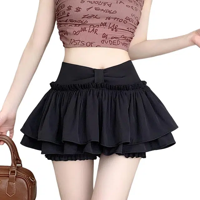 怪力萝莉 纯欲芭蕾风辣妹蓬蓬高腰休闲短裙 女款