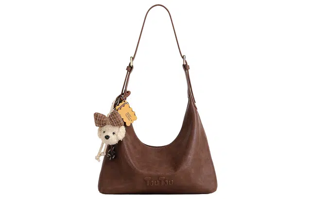 TOUTOU Crayon Dog Shoulder Bag Cream White