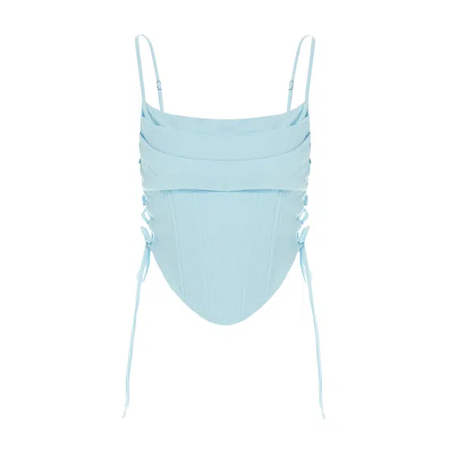 NAKED WARDROBE Corset Top Linen