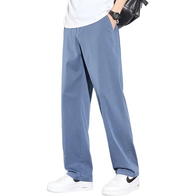 顶峰保罗 无性别主义美式潮牌潮流薄款宽松直筒透气休闲长裤子设计感牛仔裤 男女同款