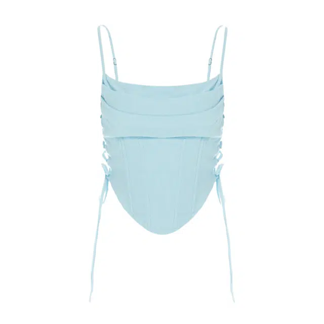 NAKED WARDROBE Corset Top Linen