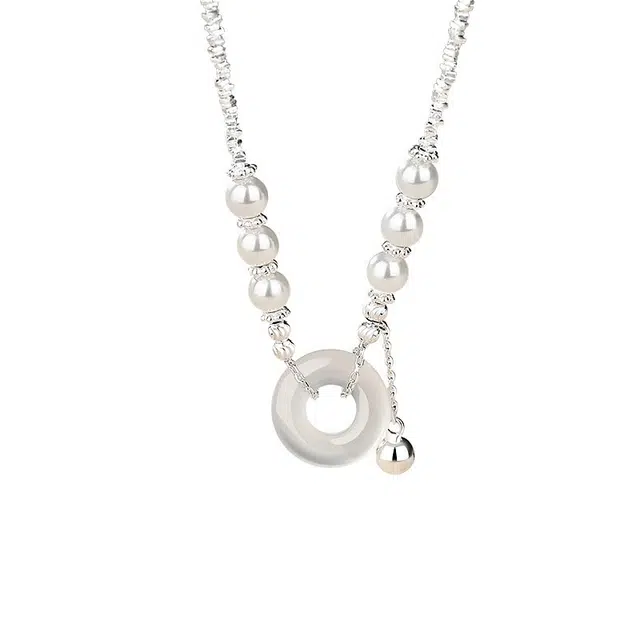 匠锁心玉 平安扣 新中式 国潮国风 高级感 轻奢  守护 玉髓 项链 女款