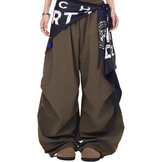 极限涡轮 宽松直筒百搭长裤休闲裤 男女同款