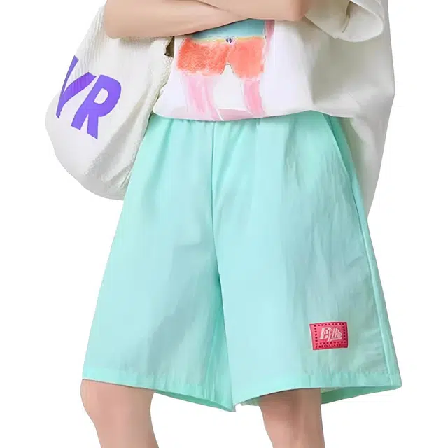 沐诚阳译 薄荷曼波速干运动潮牌多巴胺五分裤休闲短裤 男款