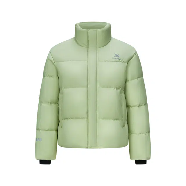 鸭鸭 加厚纯色立领短款羽绒服 女款