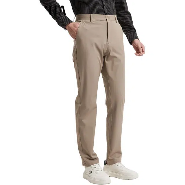 古鲨 时尚百搭商务莱直筒长裤休闲裤 男款