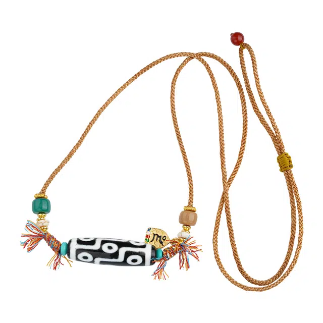 布达拉宫 新中式 古风九眼天珠#好运 玛瑙 项链 男女同款情侣款