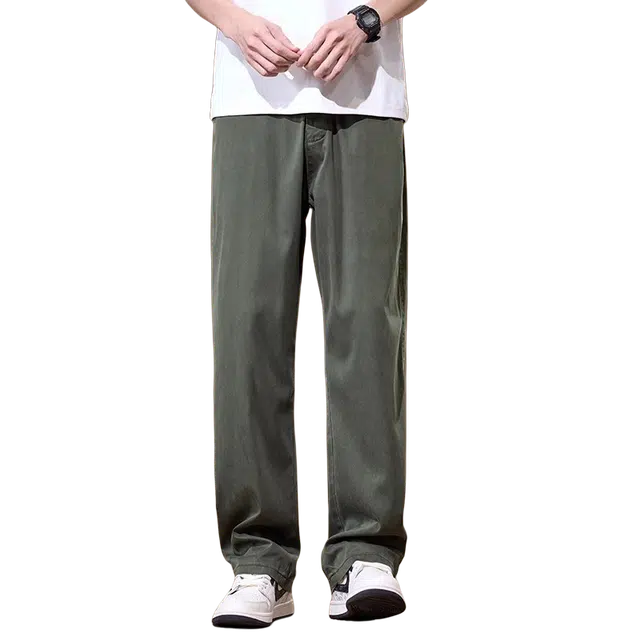 隐狼世家 直筒宽松工装阔腿休闲裤 男款
