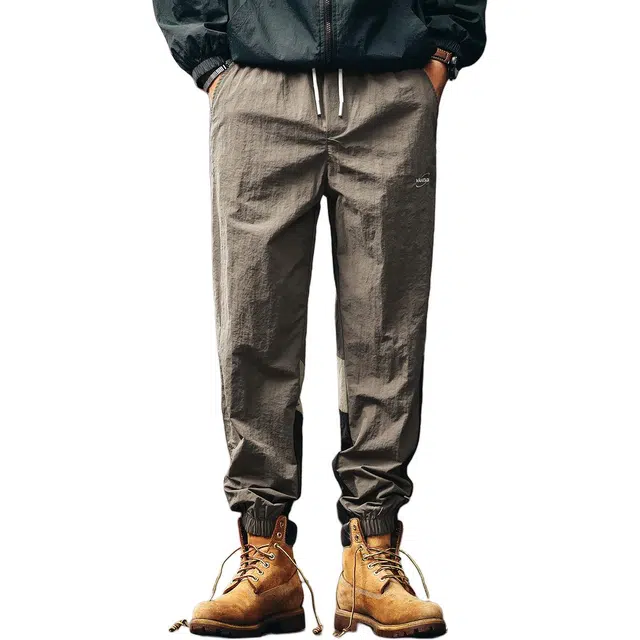 格蓝鹿 学生党薄款中性穿搭运动时尚束脚高端美式运动休闲裤 男女同款