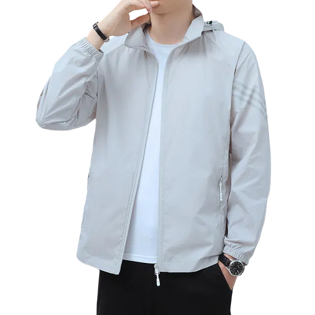 北极绒 冰丝防晒服男士夏季户外休长袖夹克 男款