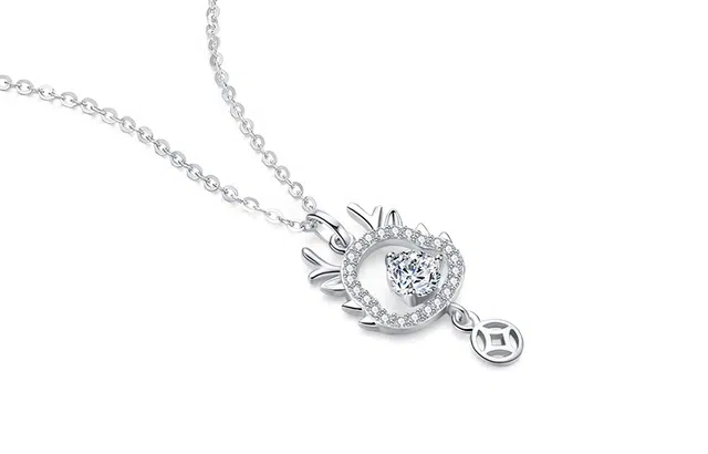 曼卡龙  龙宝  可爱风 银 项链 女款