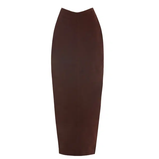NAKED WARDROBE Canvas V-Waist Maxi Skirt
