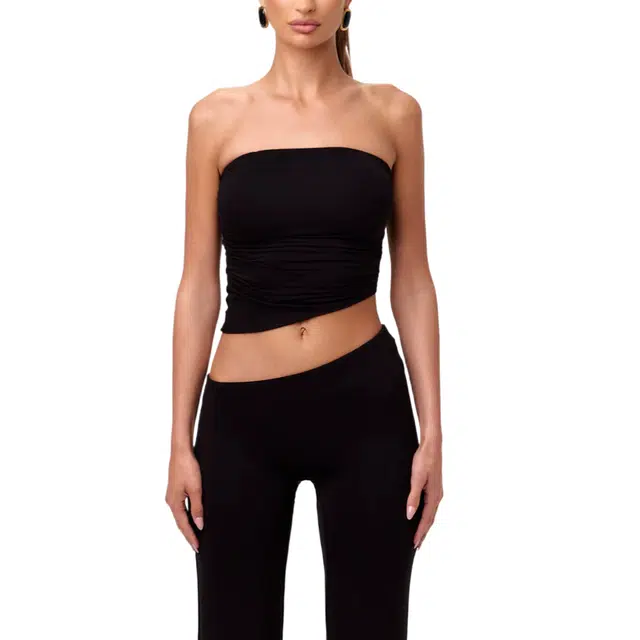 NAKED WARDROBE Smooth Asymmetric Tube Top NW