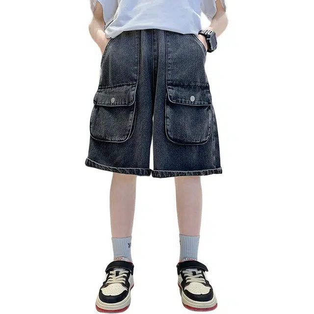 泰迪珍藏 简约透气个性潮流亲肤五分短裤 儿童款