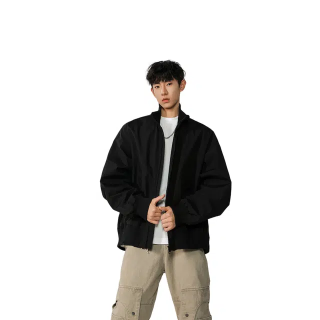 BLACK AT cleanfitbomber