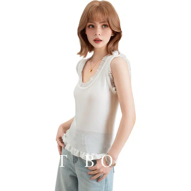 法文箱子 时尚舒适气质背心 女款