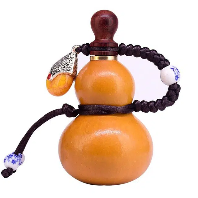 聆听花开 新中式高品质文玩国潮轻奢小众高级感复古手捻把玩民族风盘玩吉祥如意福禄双全#好运 葫芦 手把件 男女同款情侣款