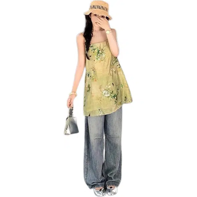 敲模女孩 新中式国风背心名媛高级感内搭外穿上衣吊带 女款