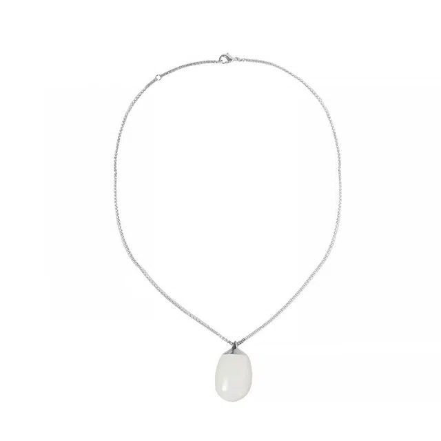 龙弗 【平安无事】万事顺遂成功上岸顺风顺水新中式无事牌极简素雅日常通勤简约百搭小众设计 珐琅 项链 女款