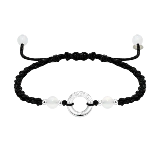 【S999足银平安扣】 色菲尔 新中式祥云转运珠 小众设计国潮顺遂幸运日常通勤出行约会百搭可调节手饰#好运玄学 编绳 手绳 男女同款情侣款