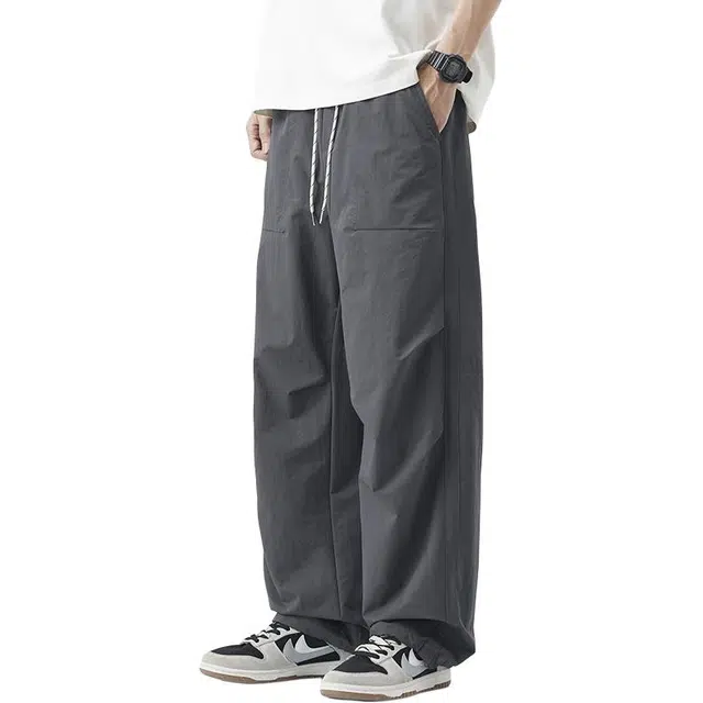 童先森 潮流宽松伞兵裤户外休闲裤 男女同款