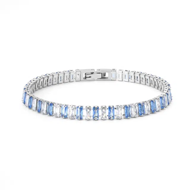 阿葱饰品 嘻哈潮流河网球 痞帅潮酷时尚个性简约精致高级感百搭 钛钢 手链 男款