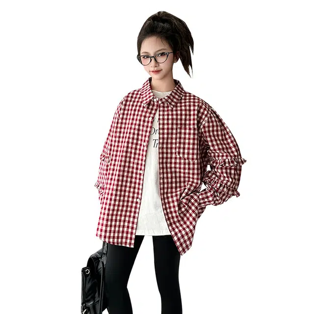 泰迪珍藏衬衫 时尚潮流洋气百搭长袖 儿童款