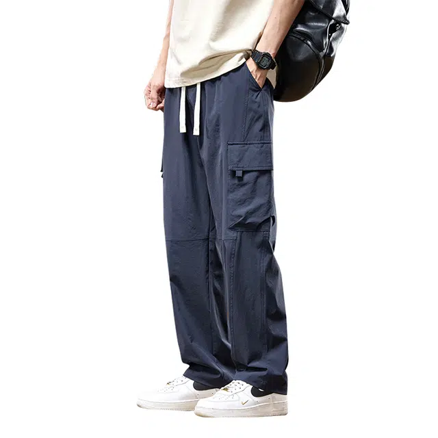 协协乐 薄款美式时尚舒适百搭速干垂顺休闲工装裤 男款