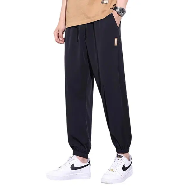 顶峰保罗 无性别主义裤子薄款系带速干超薄凉感亲肤透气运动时尚百搭高级感九分休闲裤 男女同款