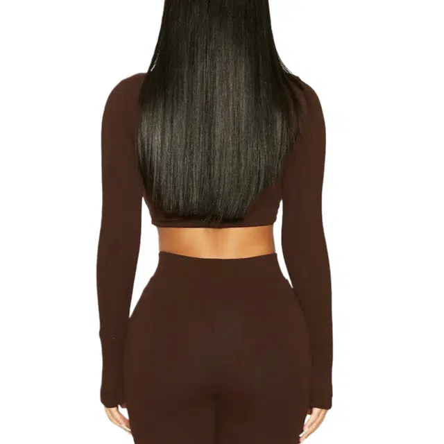 NAKED WARDROBE NW Scoop Sculpt Crop Top NW