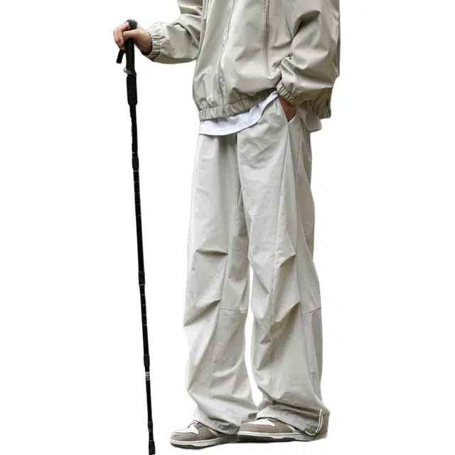 顶峰保罗 时尚舒适小众阿济格高级感百搭简约气质休闲裤 男女同款