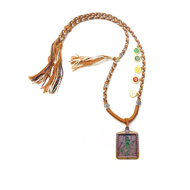 【财源滚滚都有路】 玉临门 福录吉样    平安喜乐  一帆风顺  福气满满  锦上添花唐卡复古民族风#好运 合金 项链 男女同款情侣款