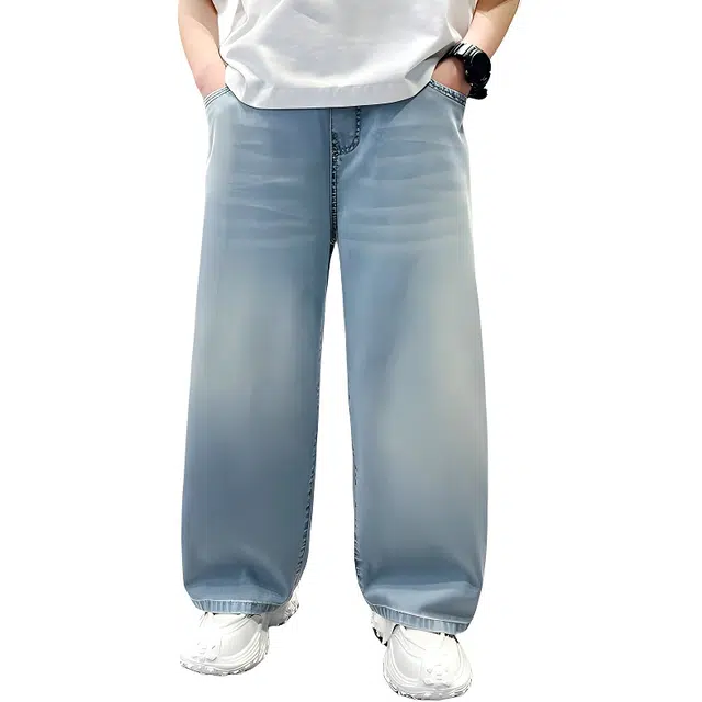 泰迪珍藏牛仔裤 潮流时尚简约百搭 蓝色 儿童款