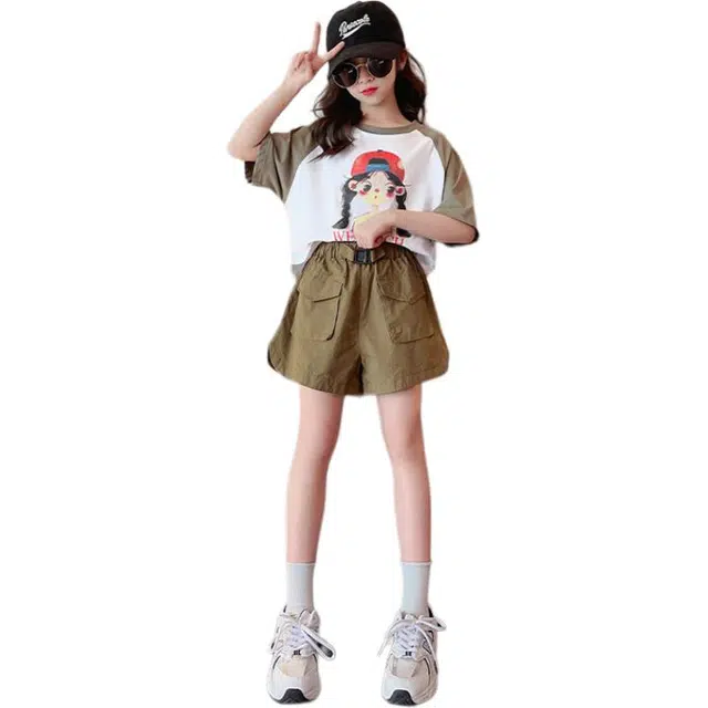 大童 蓝精灵 简约舒适宽松休闲运动套装 白色