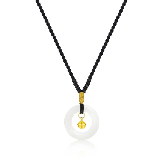 彗时 平安扣铃铛 琉璃 项链 女款