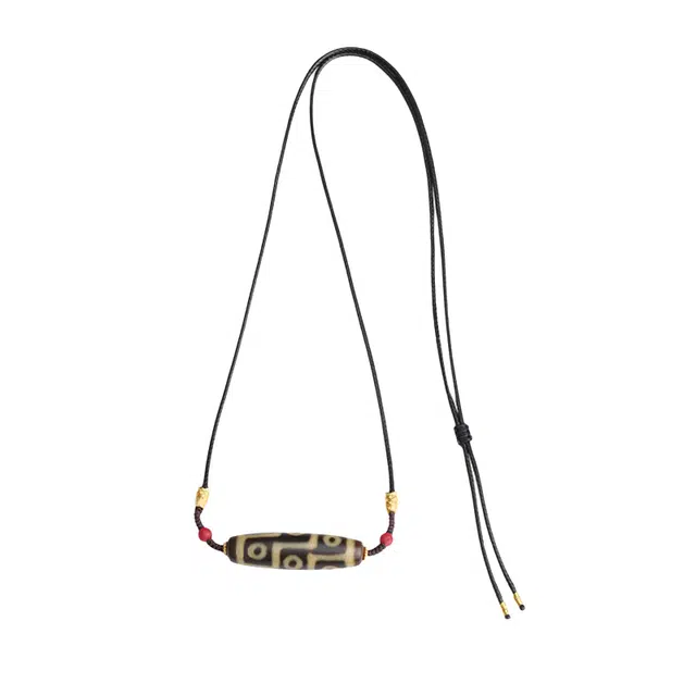 玉临门 新中式九眼天珠西藏 玛瑙 项链 女款 礼盒